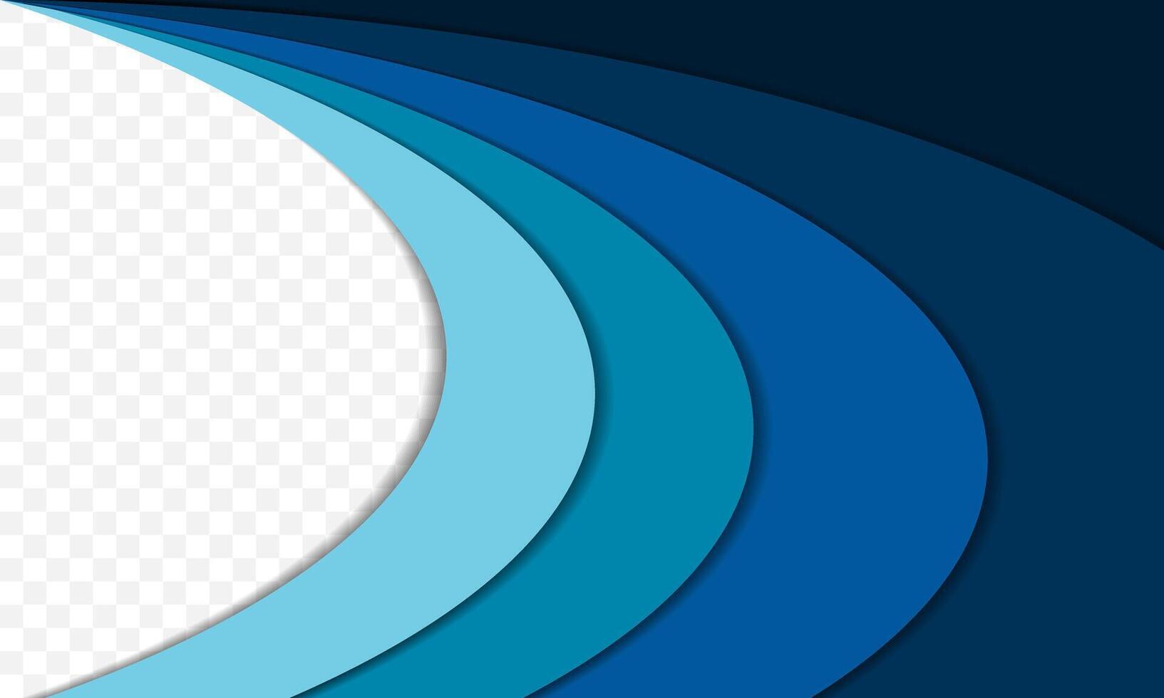 blue paper cut abstract background curve template ideal for presentations, banners, flyers, posters, and web design vector