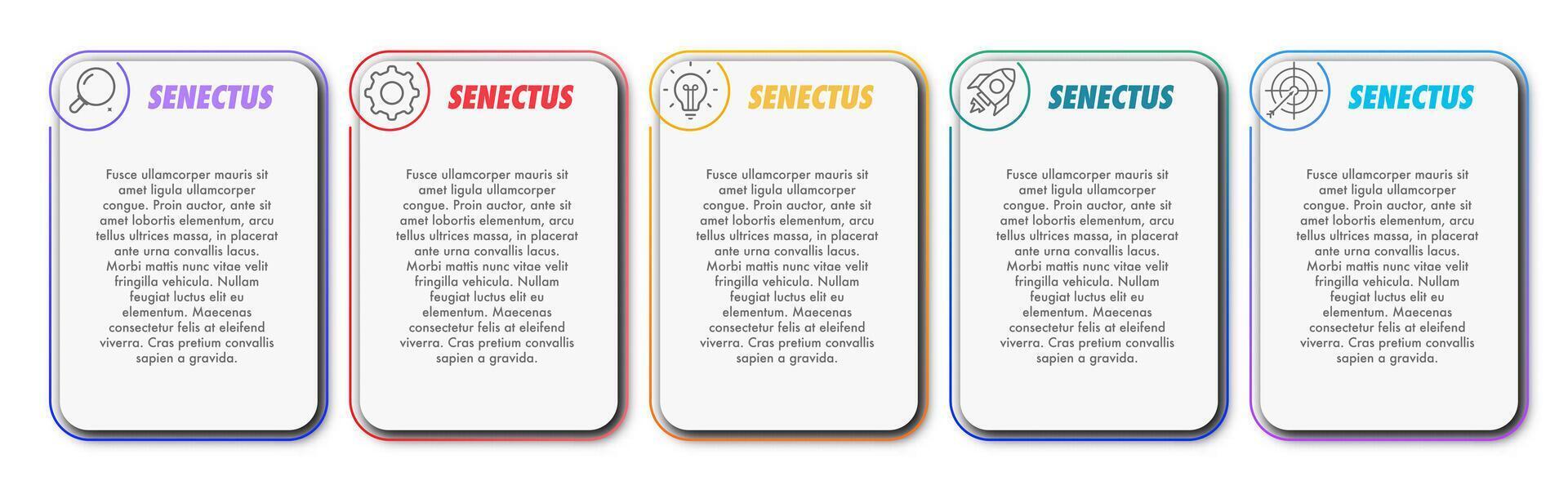 Bullet points numbers from 1 to 5 list markers for design vector