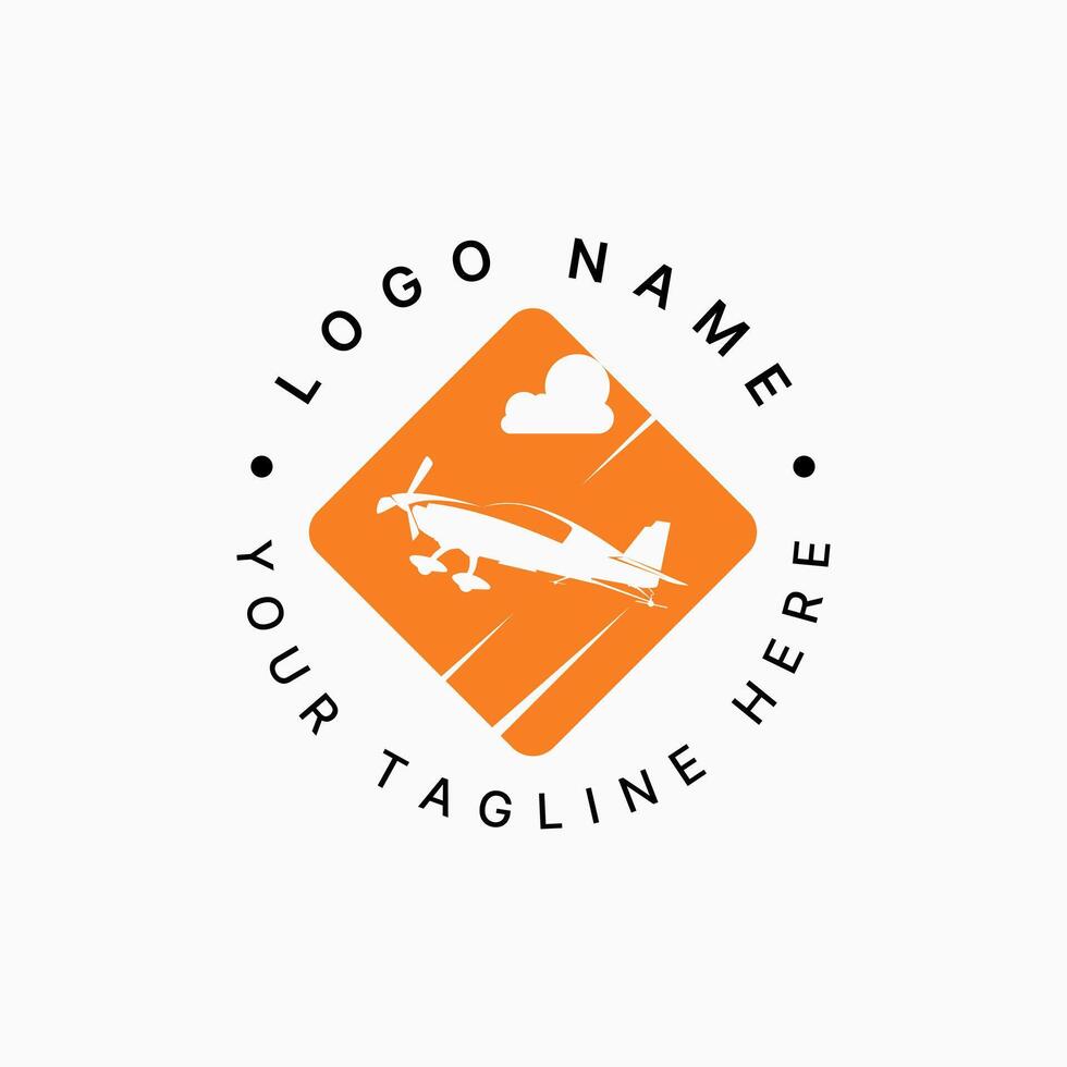 sign seaplane plane aircraft passenger traveler to transport aviation tourism vector