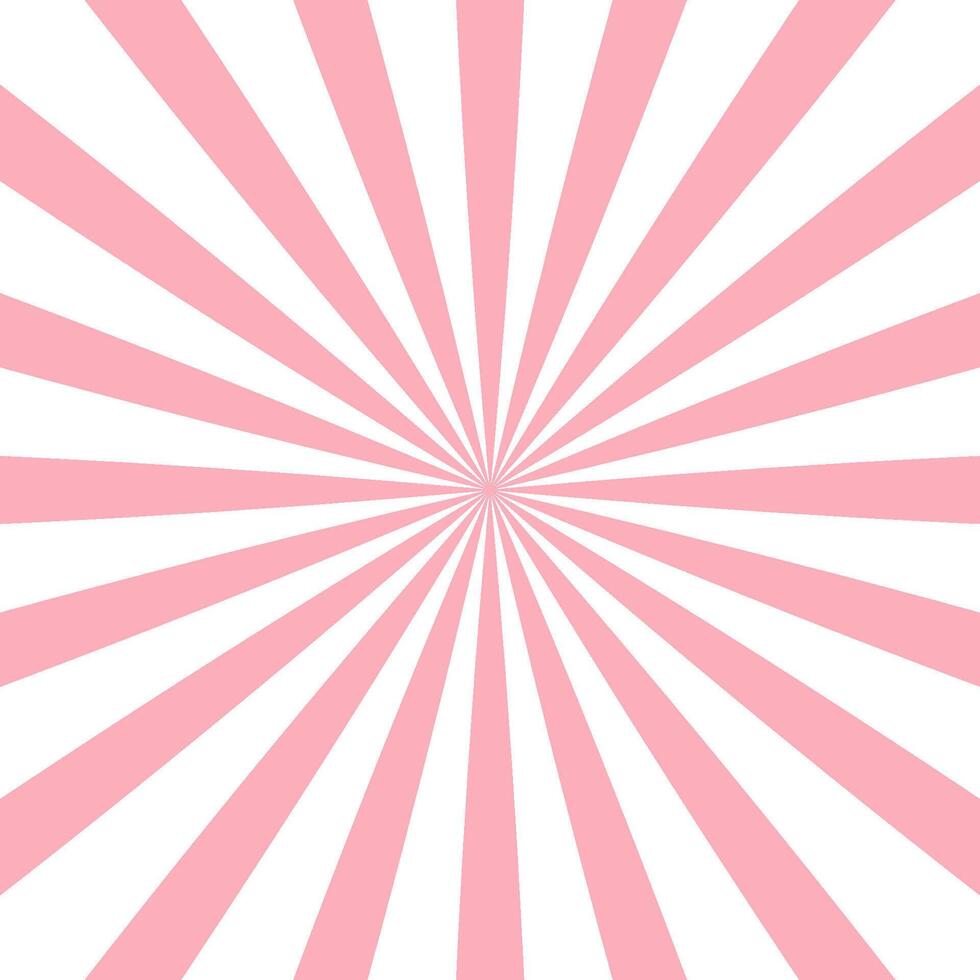 Pink radial burst shape vector