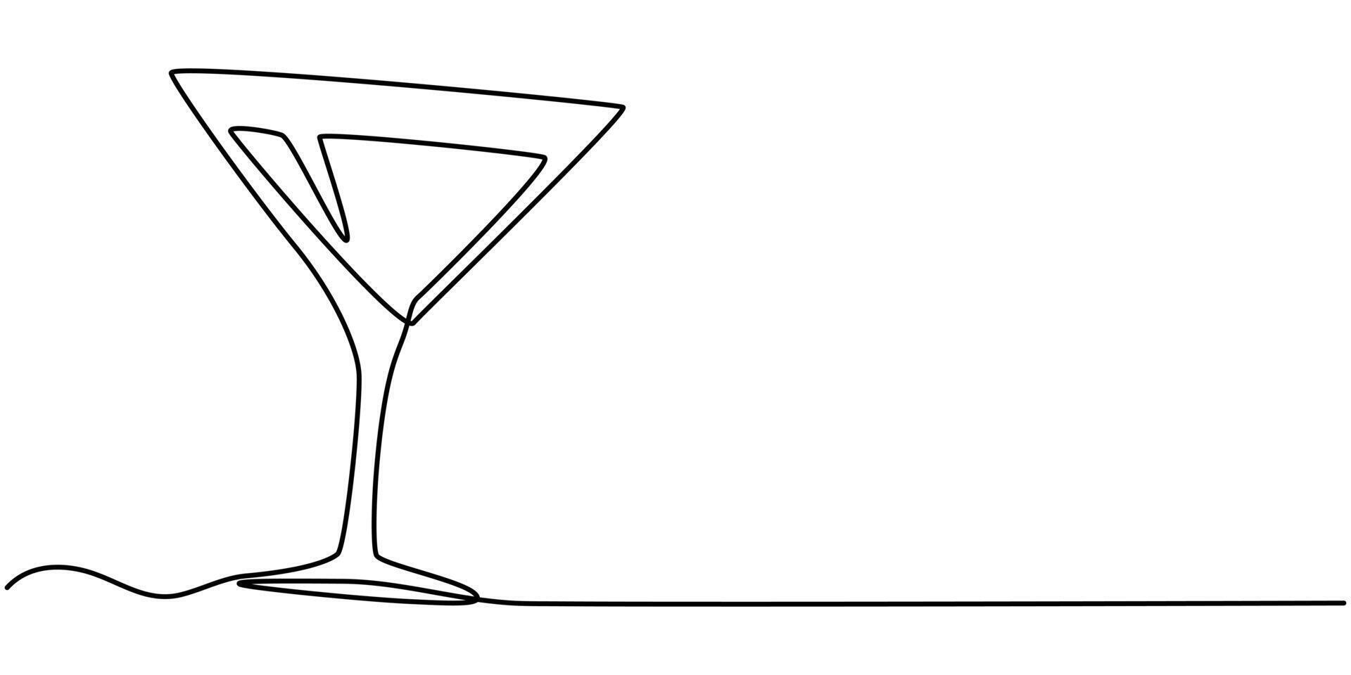 wine bottle glass continuous one line drawing illustration vector