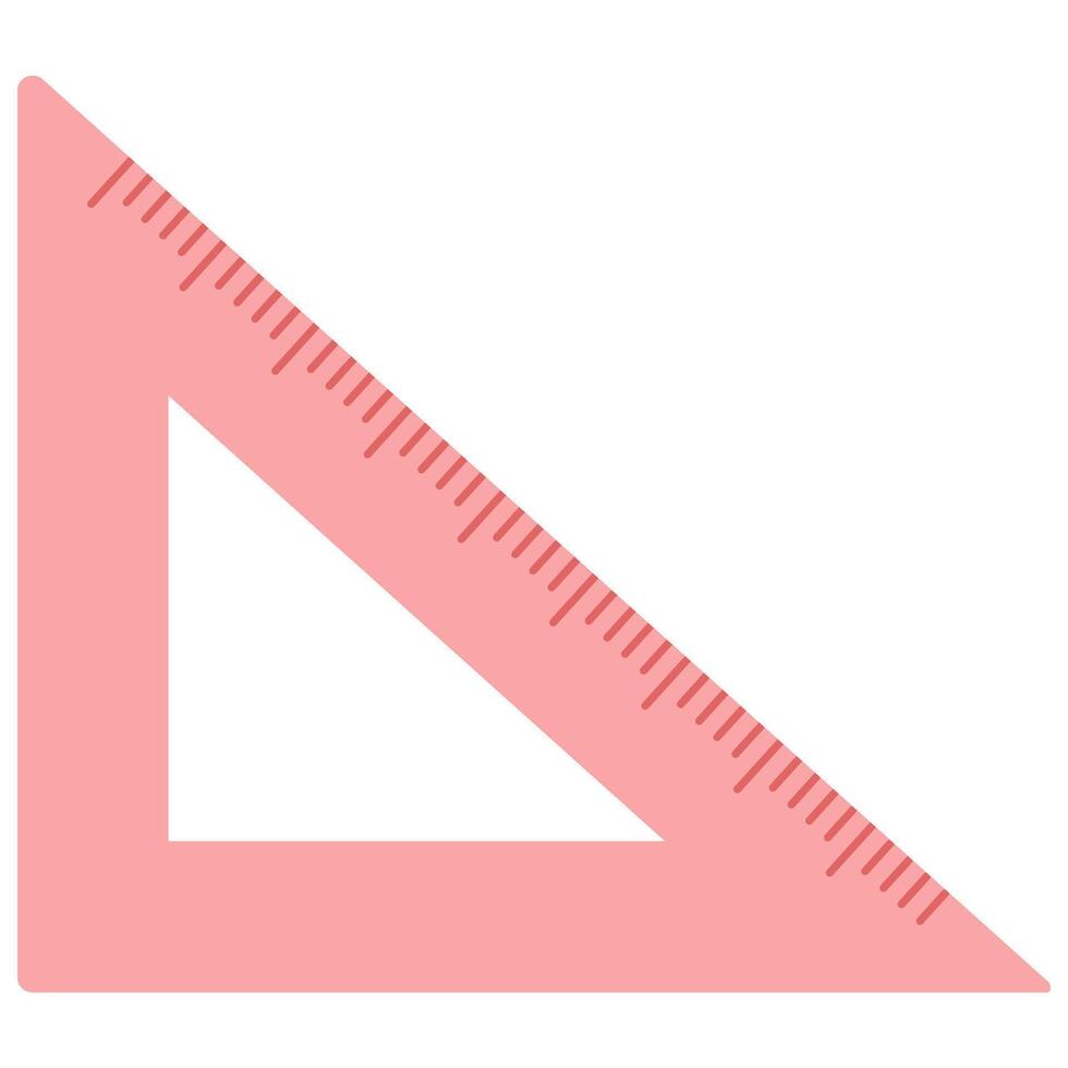Illustration of Triangle Ruler Icon vector