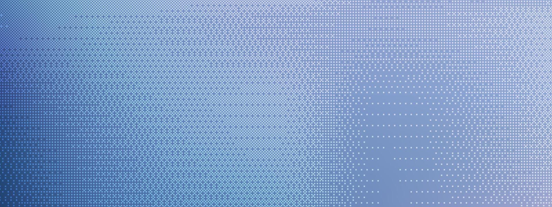 Pixelated frame with square pattern and halftone effect. Abstract digital texture with lavender and blue gradient. Geometric background for overlay or design. illustration. vector