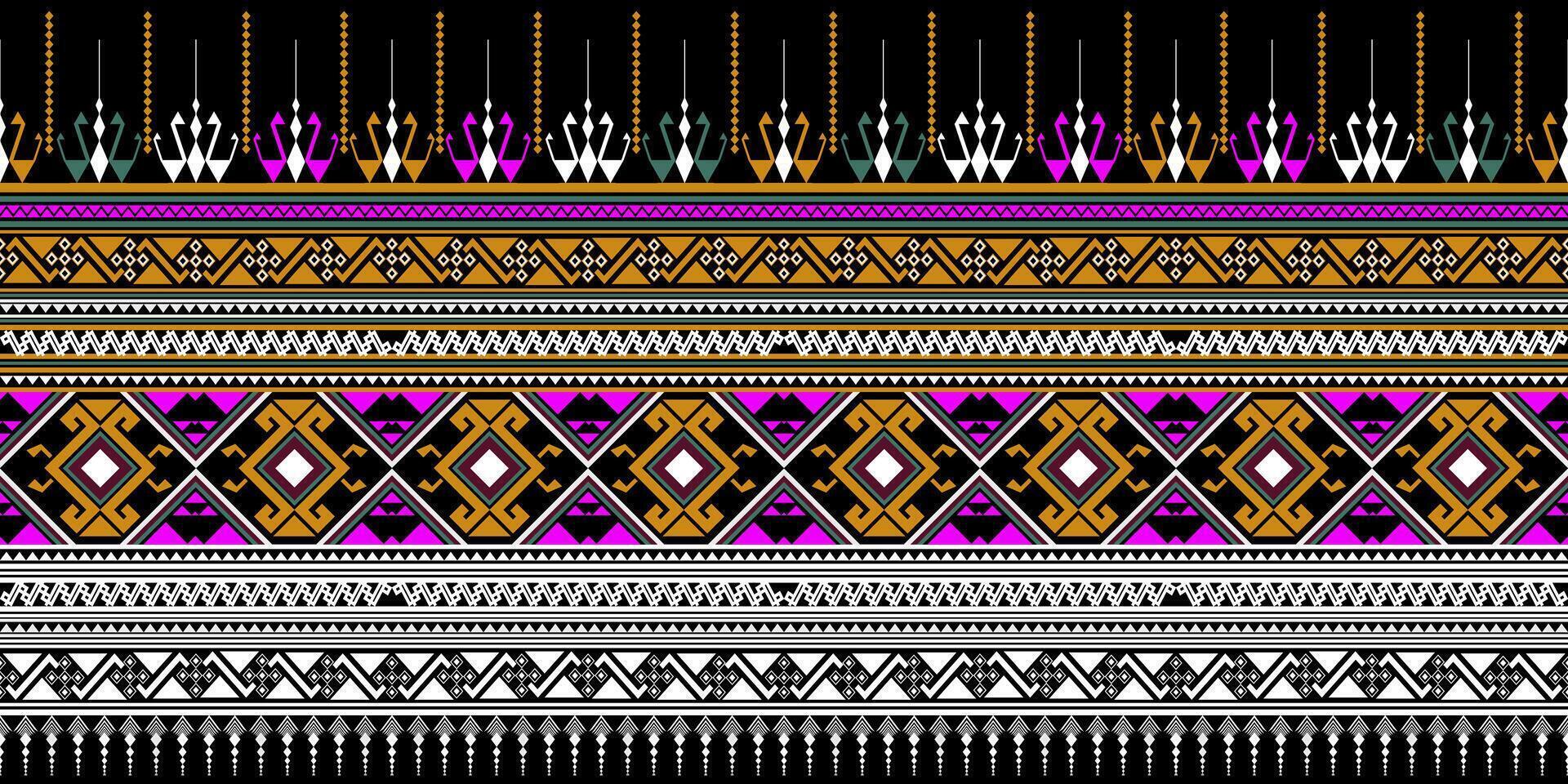 Vibrant geometric pattern design vector