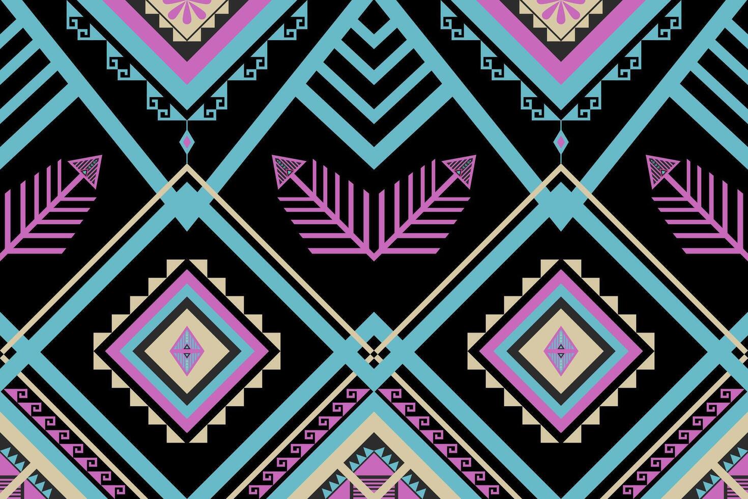 Native abstract Ethnic geometric beautiful color pattern for fabric, textile, cloth, wallpaper vector