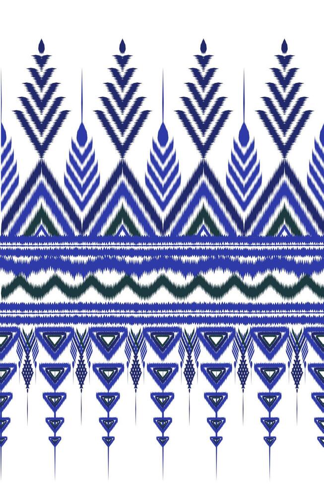 Abstract geometric Ikat pattern seamless. vector
