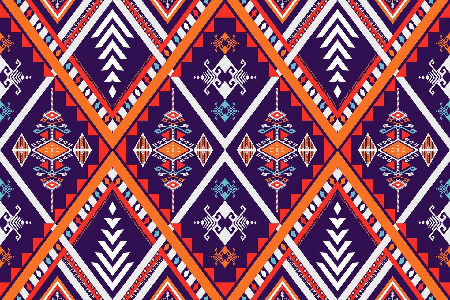 Vibrant geometric pattern with diamonds vector