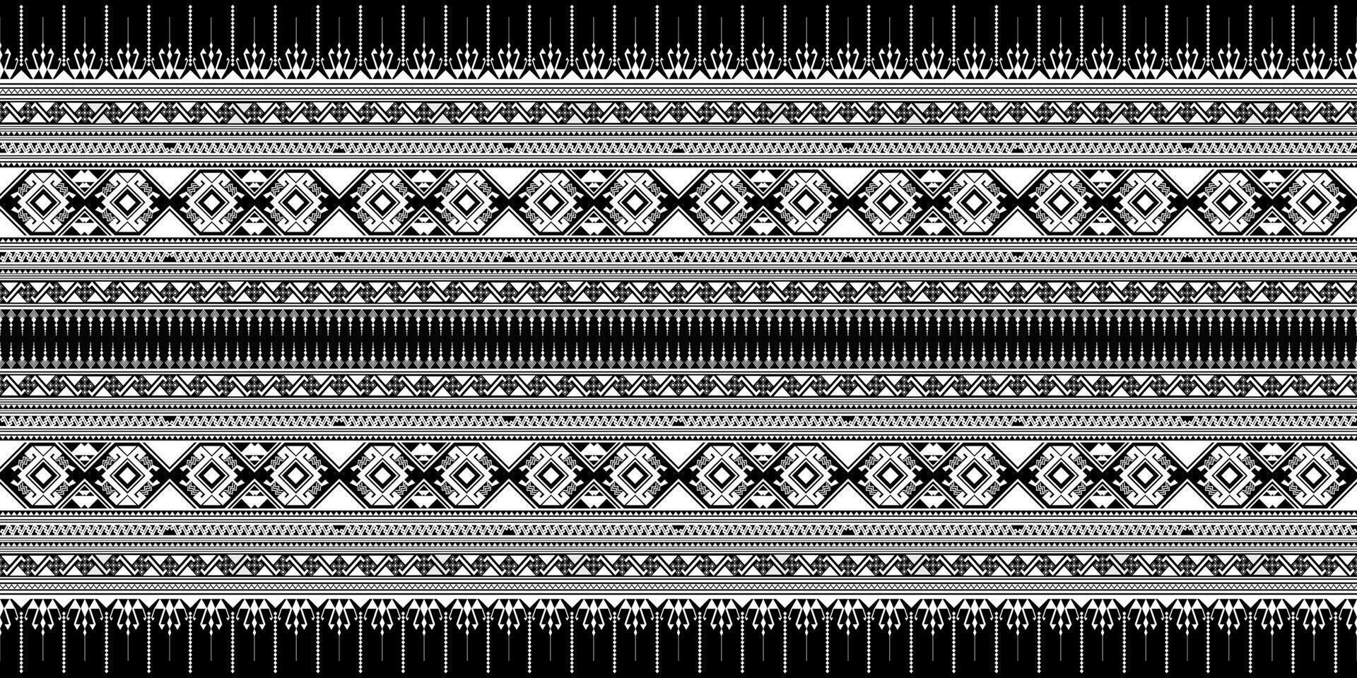 Black and white decorative pattern design vector