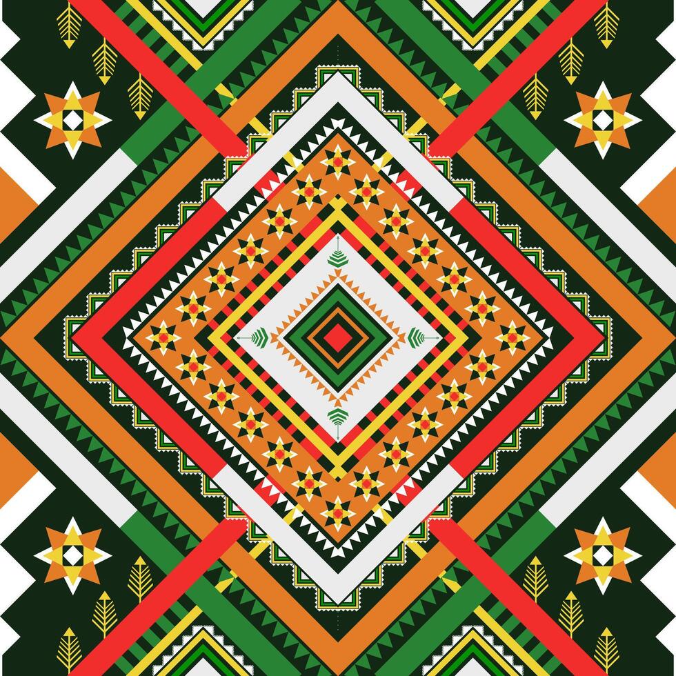 Vibrant pattern design with geometric shapes vector