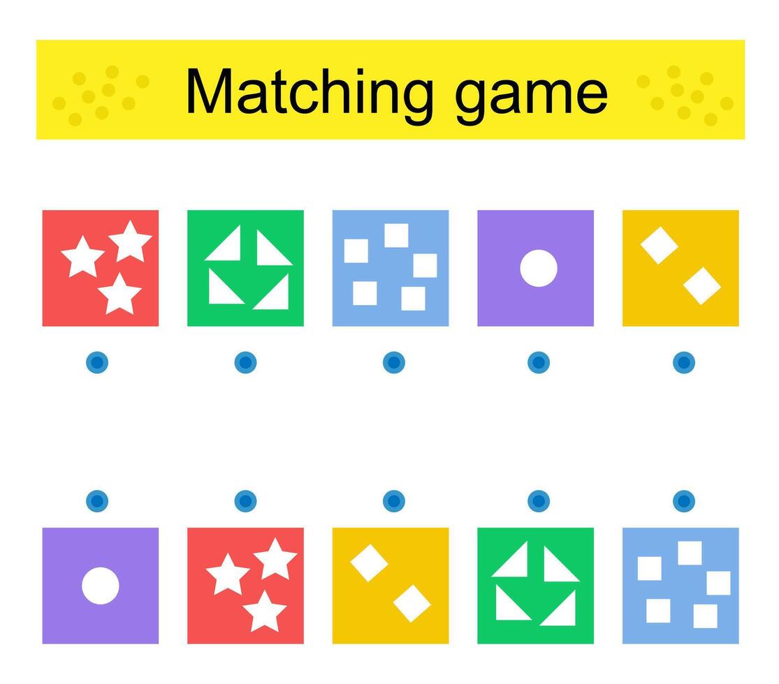 Task for the development of attention and logic. fun game for kids vector