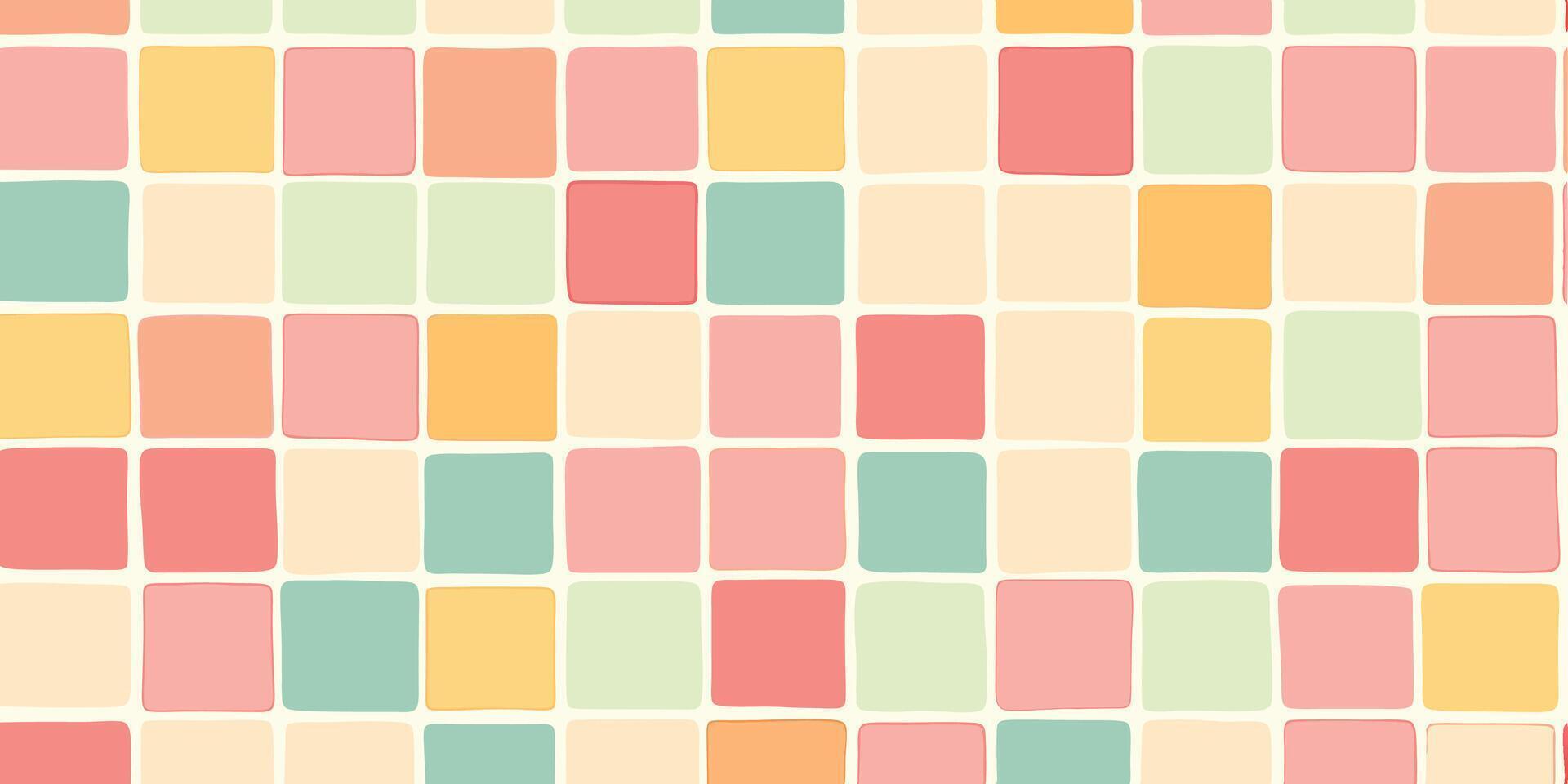 Pastel Square Tiles Background Texture Background vector