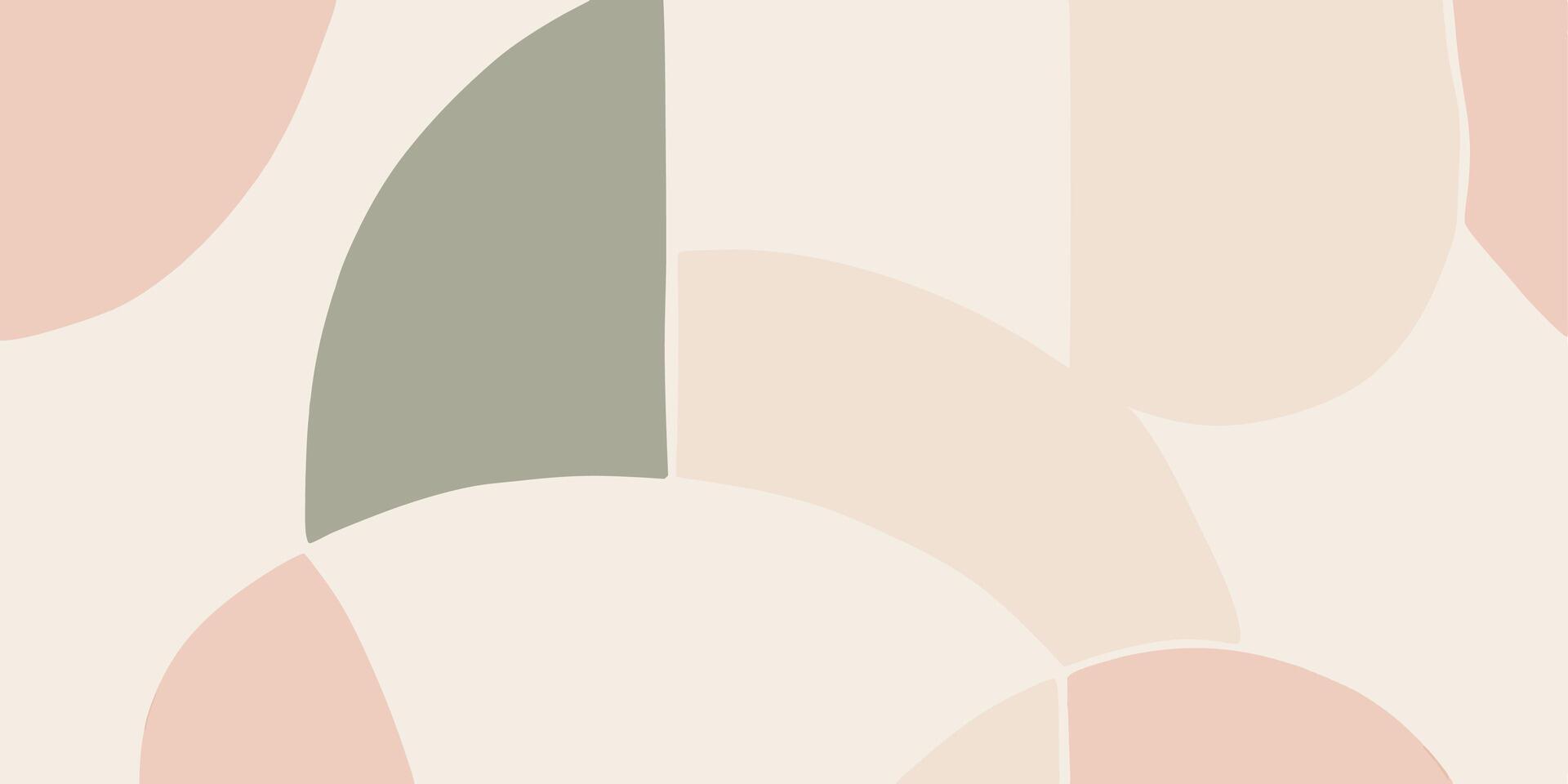 Abstract Peach Sage Green Wallpaper Modern Minimalist Design Background vector