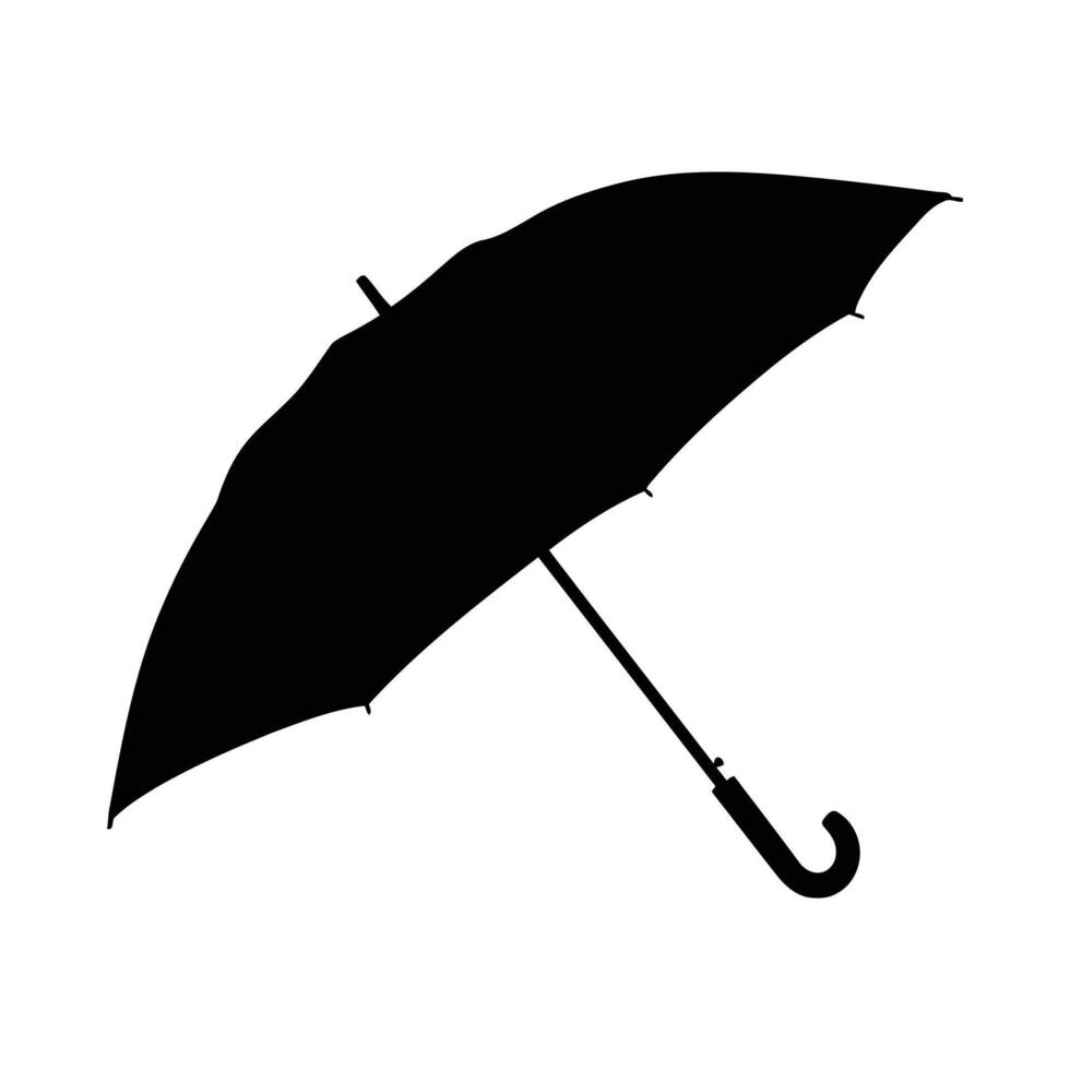 Silhouette of rain protection accessory black weather accessory rain accessory storm accessory protection accessory vector