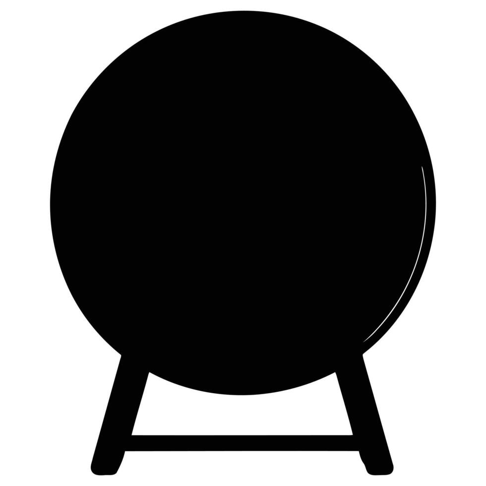 Simple black chalkboard sign with stand for menu display and business promotions vector