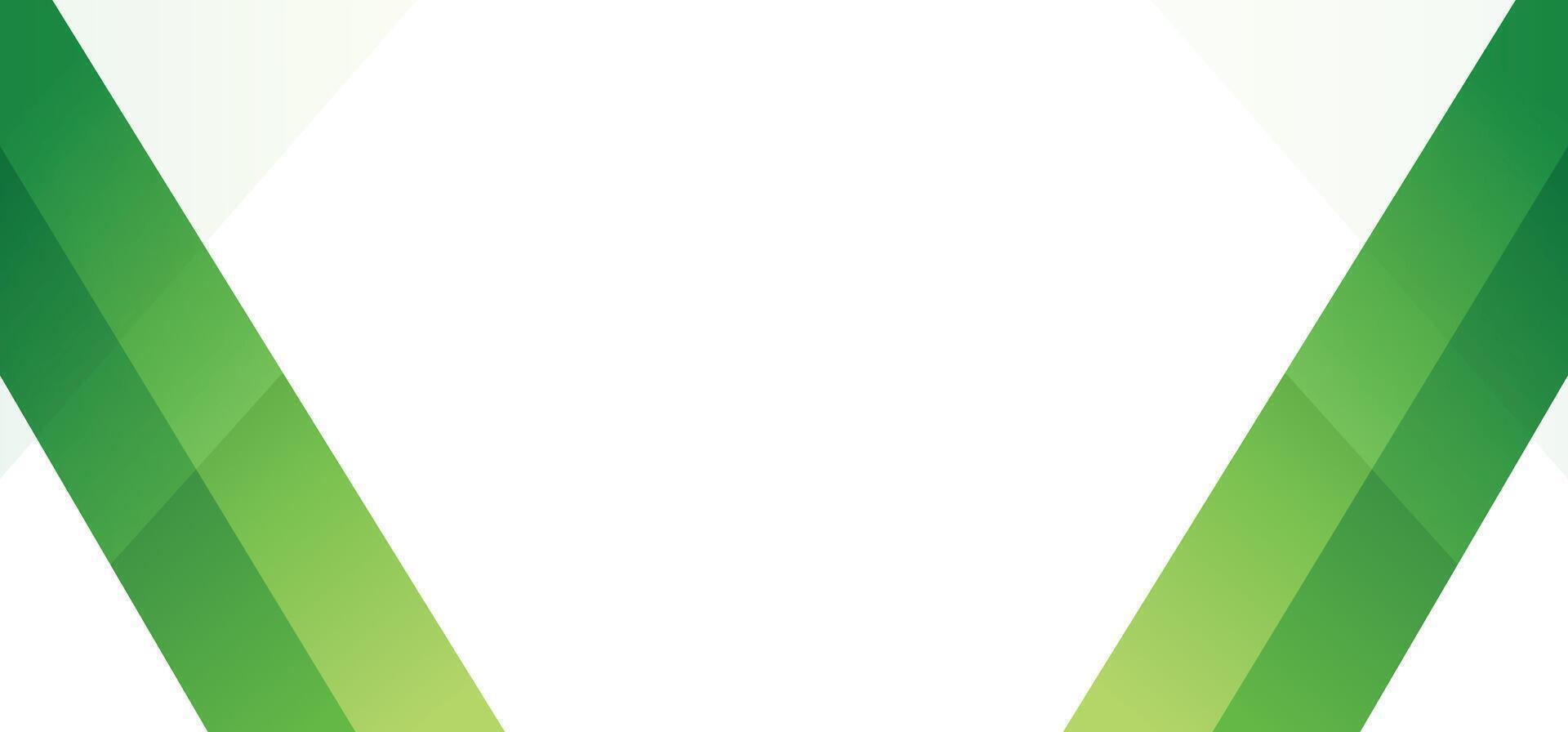 Green white abstract geometric border banner background with green gradient color, multiply, screen, and copy space vector