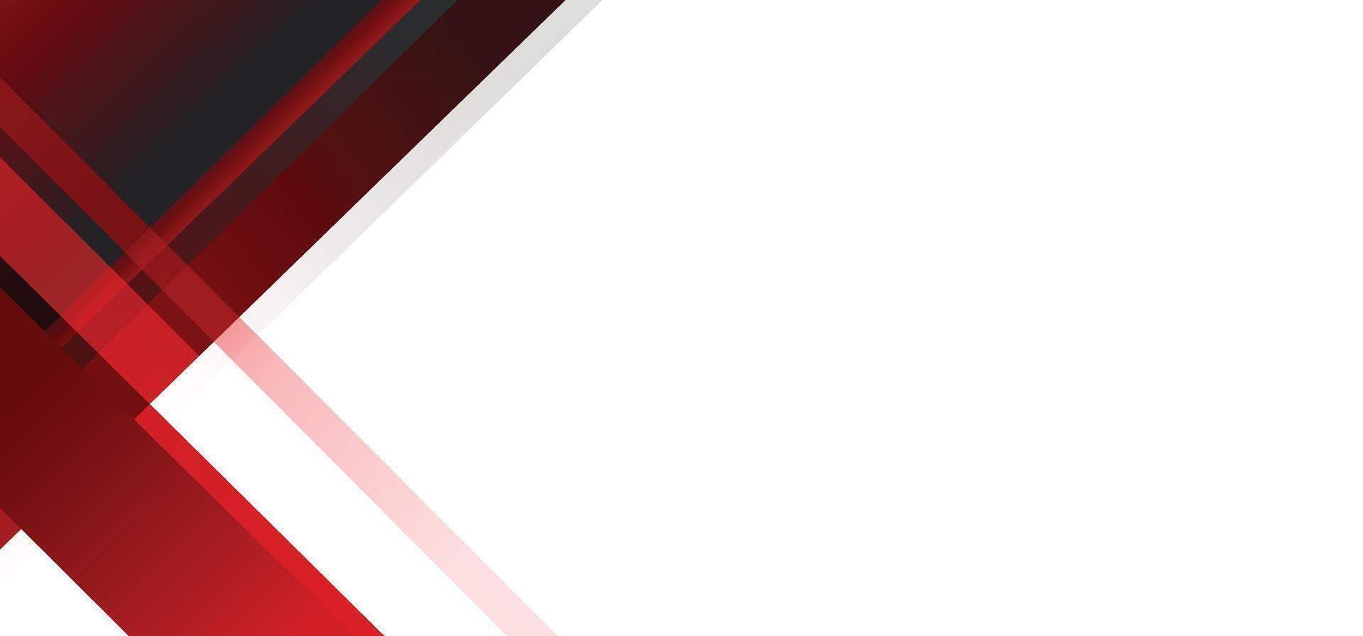 Light and dark red abstract banner background with gradient color, geometric shapes, and copy space vector