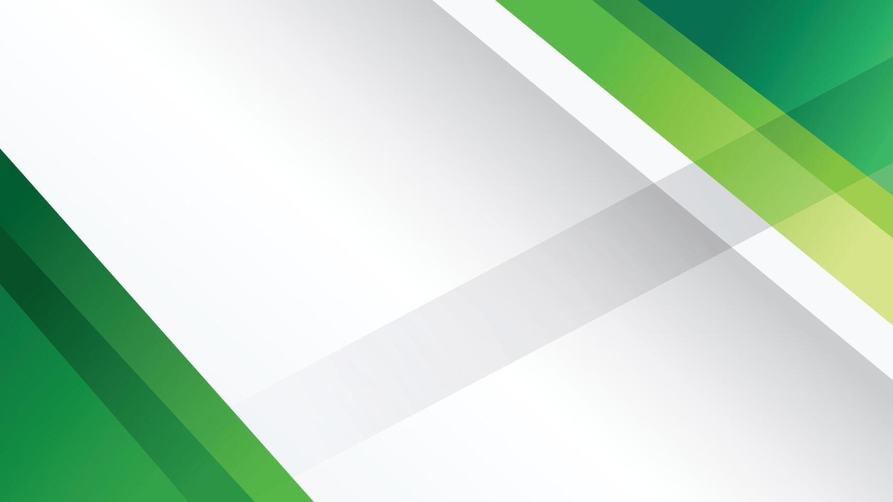 Green white abstract banner background with dark and light green gradient, multiply layer, and copy space vector