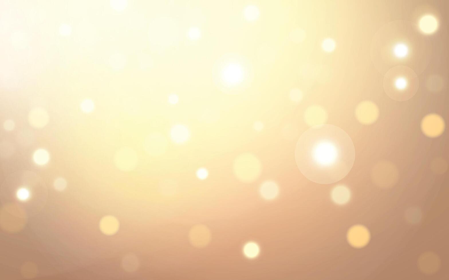 Golden Bokeh Light Background. Soft glowing abstract backdrop for celebration and luxury design, Background decoration vector