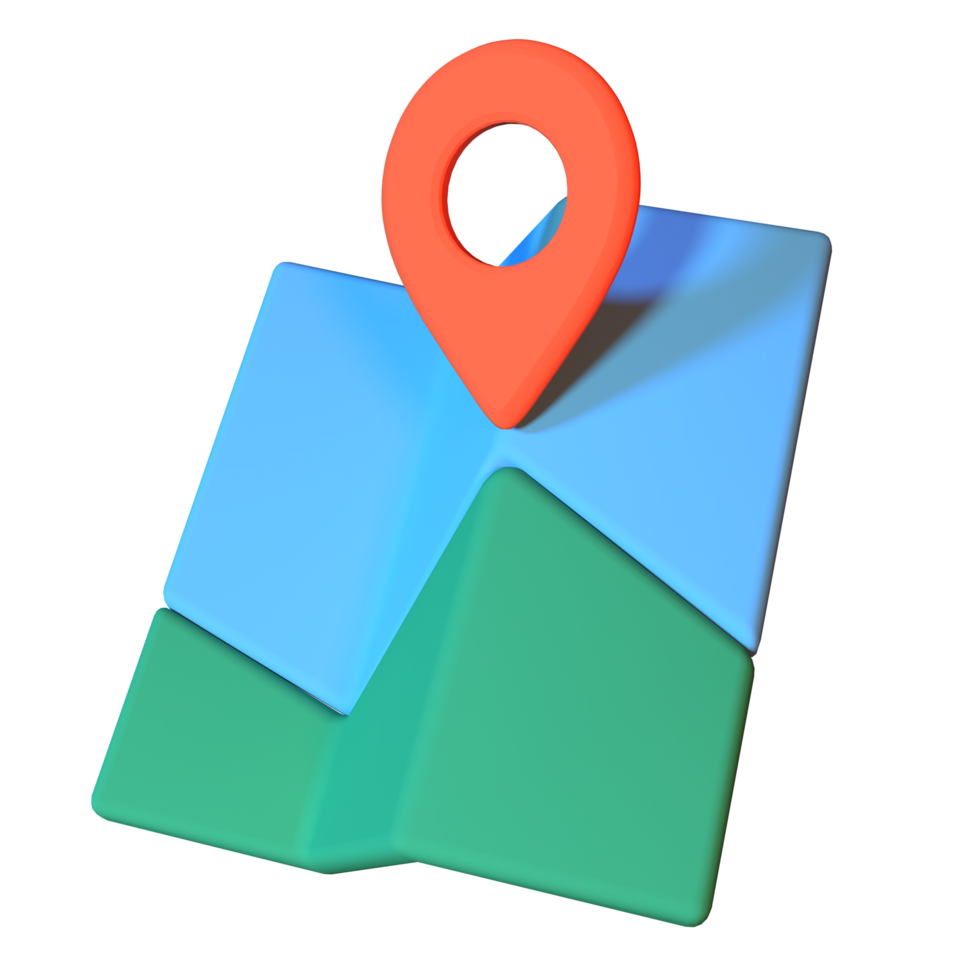 A map with a pin on it png