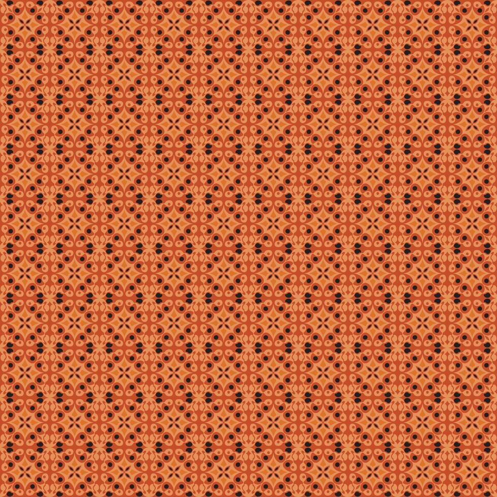 A pattern of orange and black squares on a background vector
