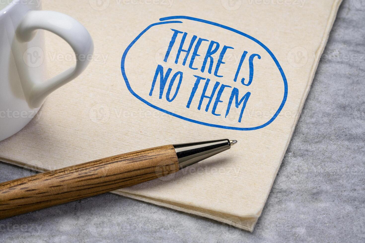 There is no them, challenges one of the most deep seated habits in human thinking - the tendency to divide the world into us and them. photo