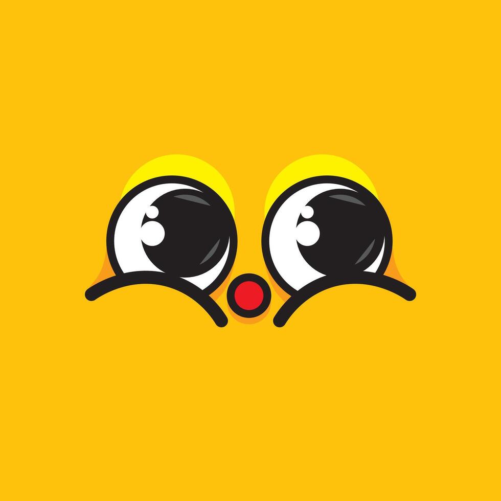 cute face as a good character vector