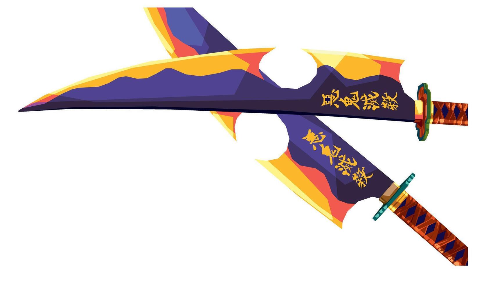 voice pillar sword - in the anime series vector