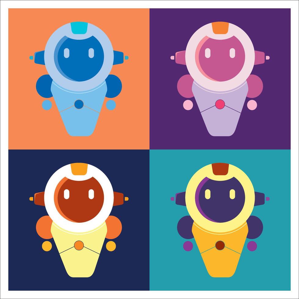 Simple Robot Character vector