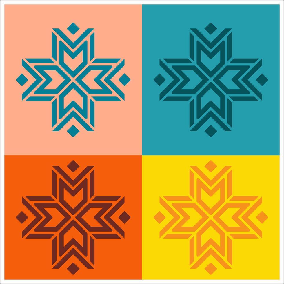 Unique logo taken from M letter vector
