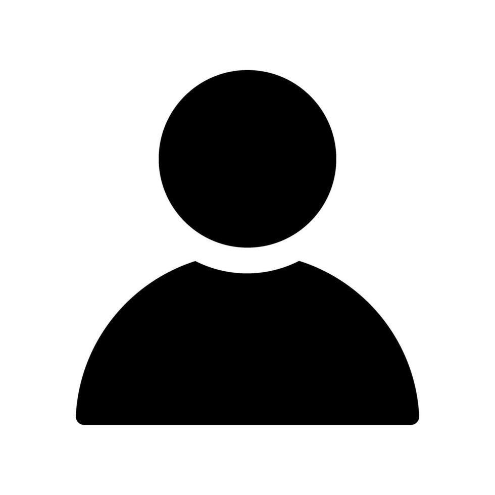 Avatar default user profile icon. Gender neutral silhouette, simple flat profile picture symbol, user account dp sign best for social media, icons, web and app design, illustration. vector