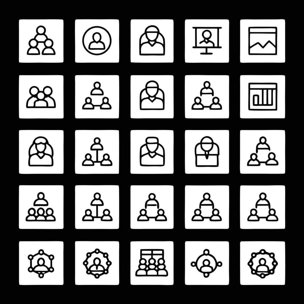 Business icons set vector