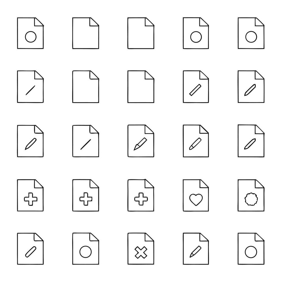 File icon set illustration vector