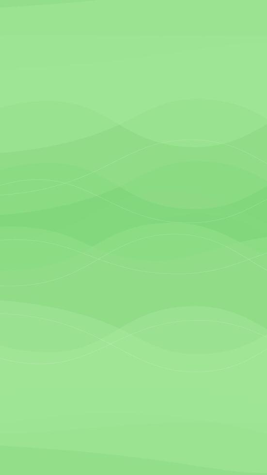 Green vertical wave background with gradient and wave lines. background vector
