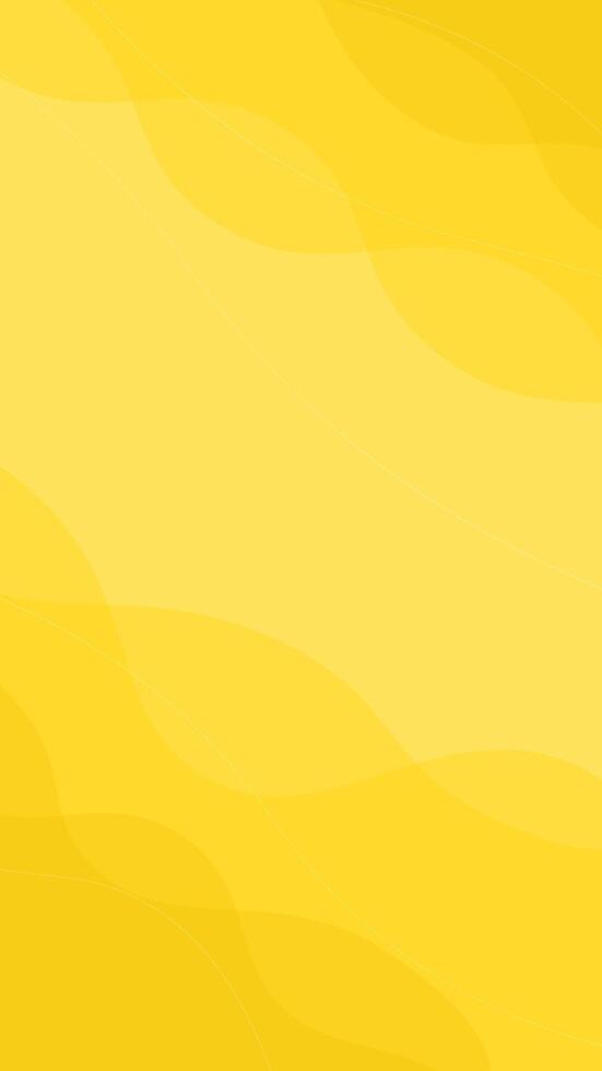 Yellow vertical wave background with gradient and wave lines. background vector