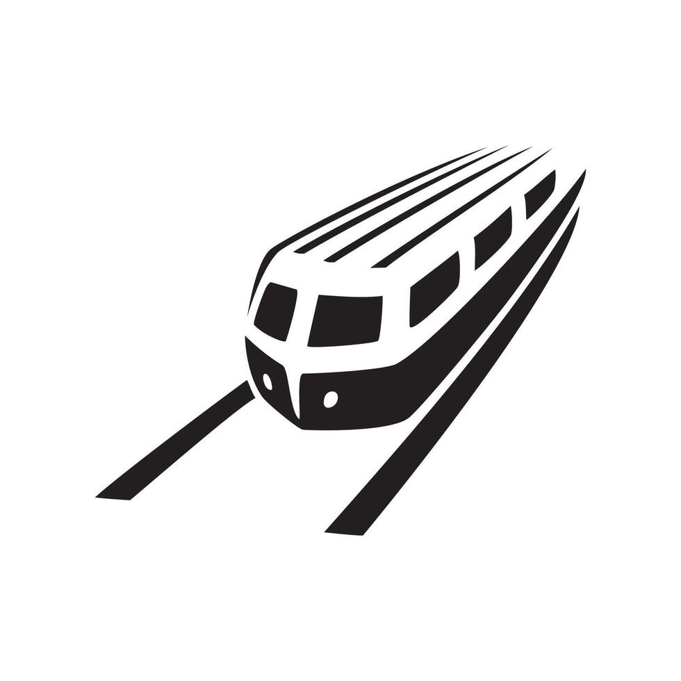 futuristic high speed train vector