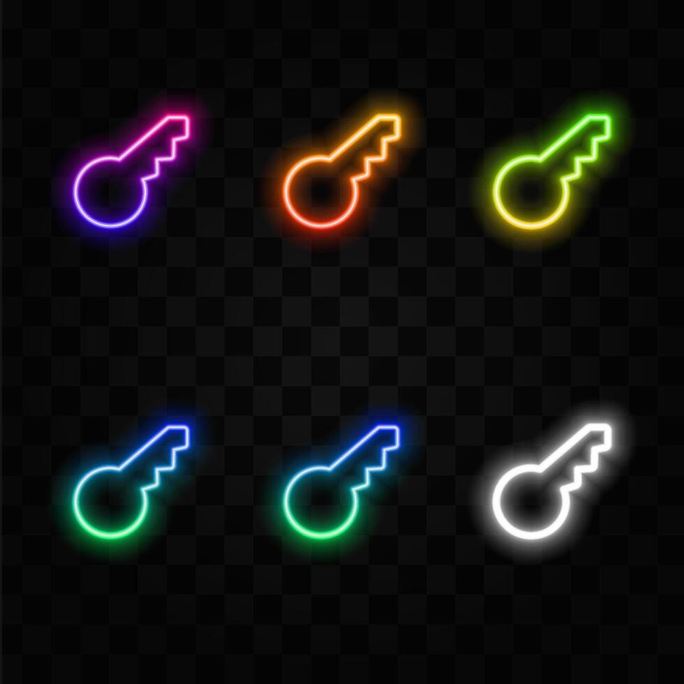 Line wrench icon. Slim line design. icon. neon style. vector