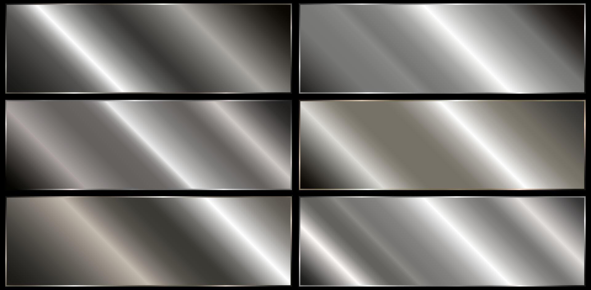 Big set of dark or black gradients vector