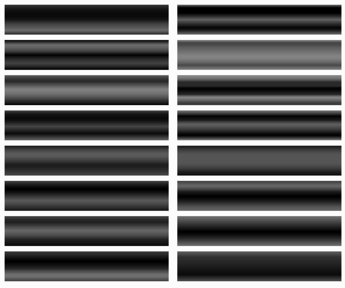 black color gradients. Dark patterns, templates for your design. Set of backgrounds. vector