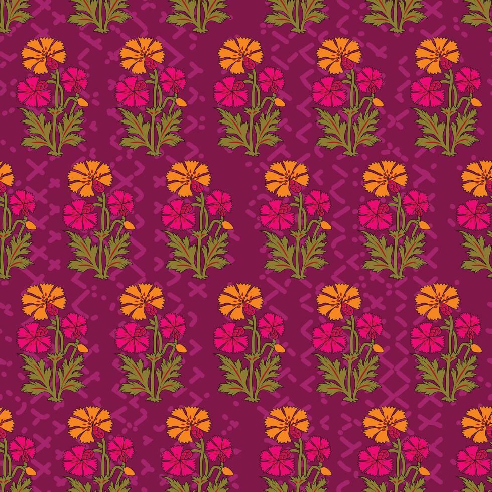colorful floral pattern design vector