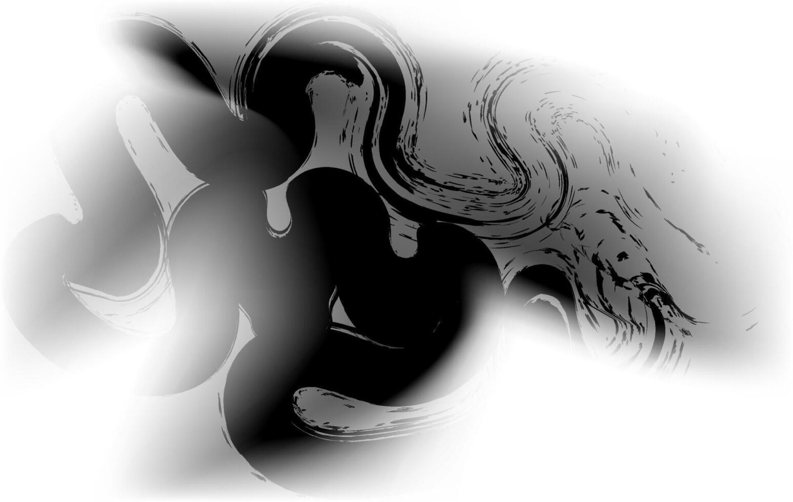 Modern black and white grunge abstract texture with soft blurred edges, perfect for posters, album covers, and creative designs. vector