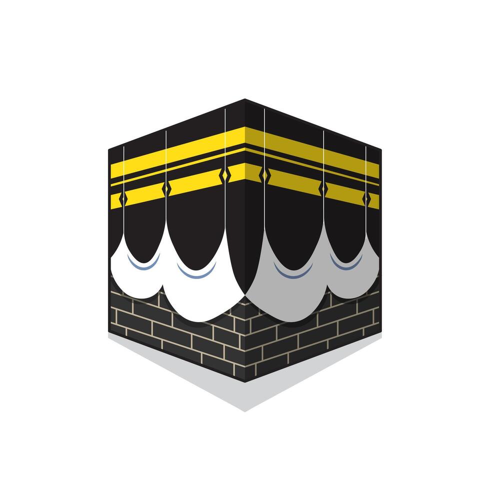 Illustration of the Kaaba in Mecca vector