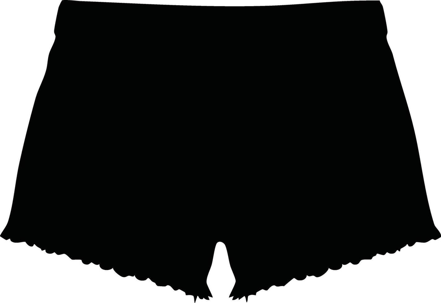 Black Shorts Illustration Simple Clothing Apparel Design for Summer Casual Wear vector