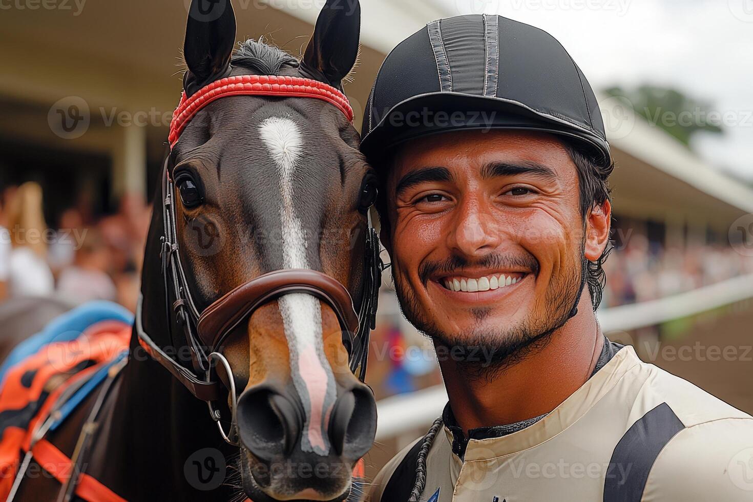 A man and his horse photo