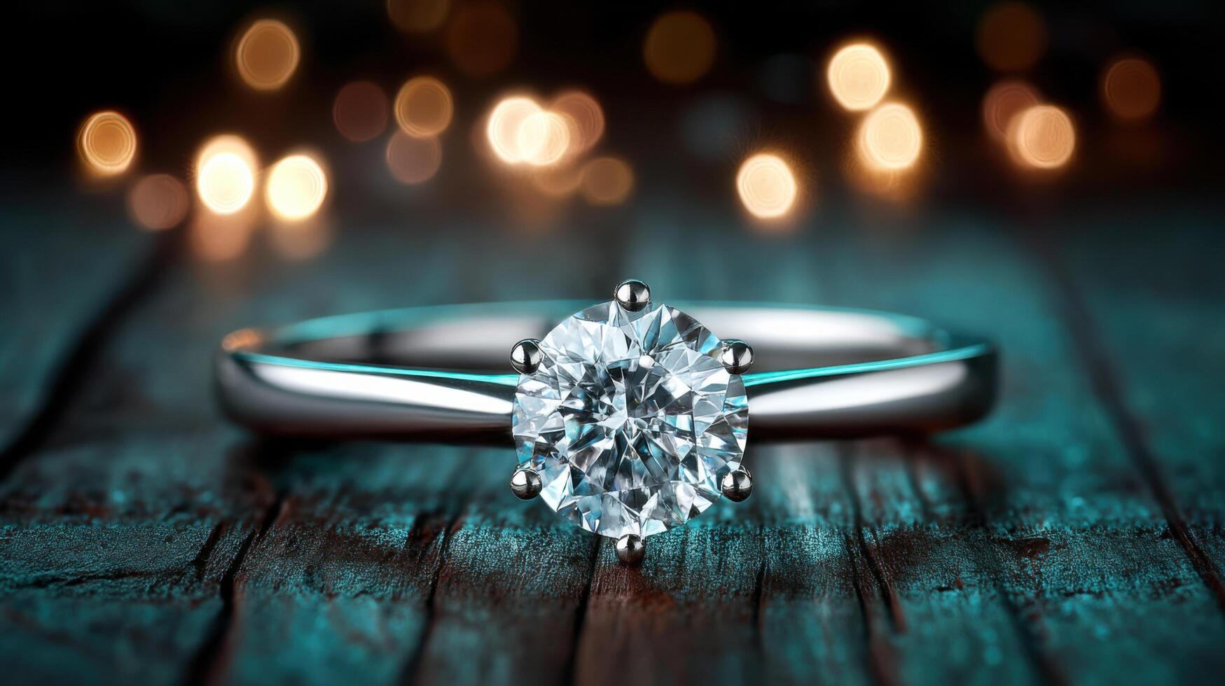 Dazzling Diamond Engagement Ring A Symbol of Love and Commitment. Discover the timeless beauty and sparkle of this exquisite piec photo