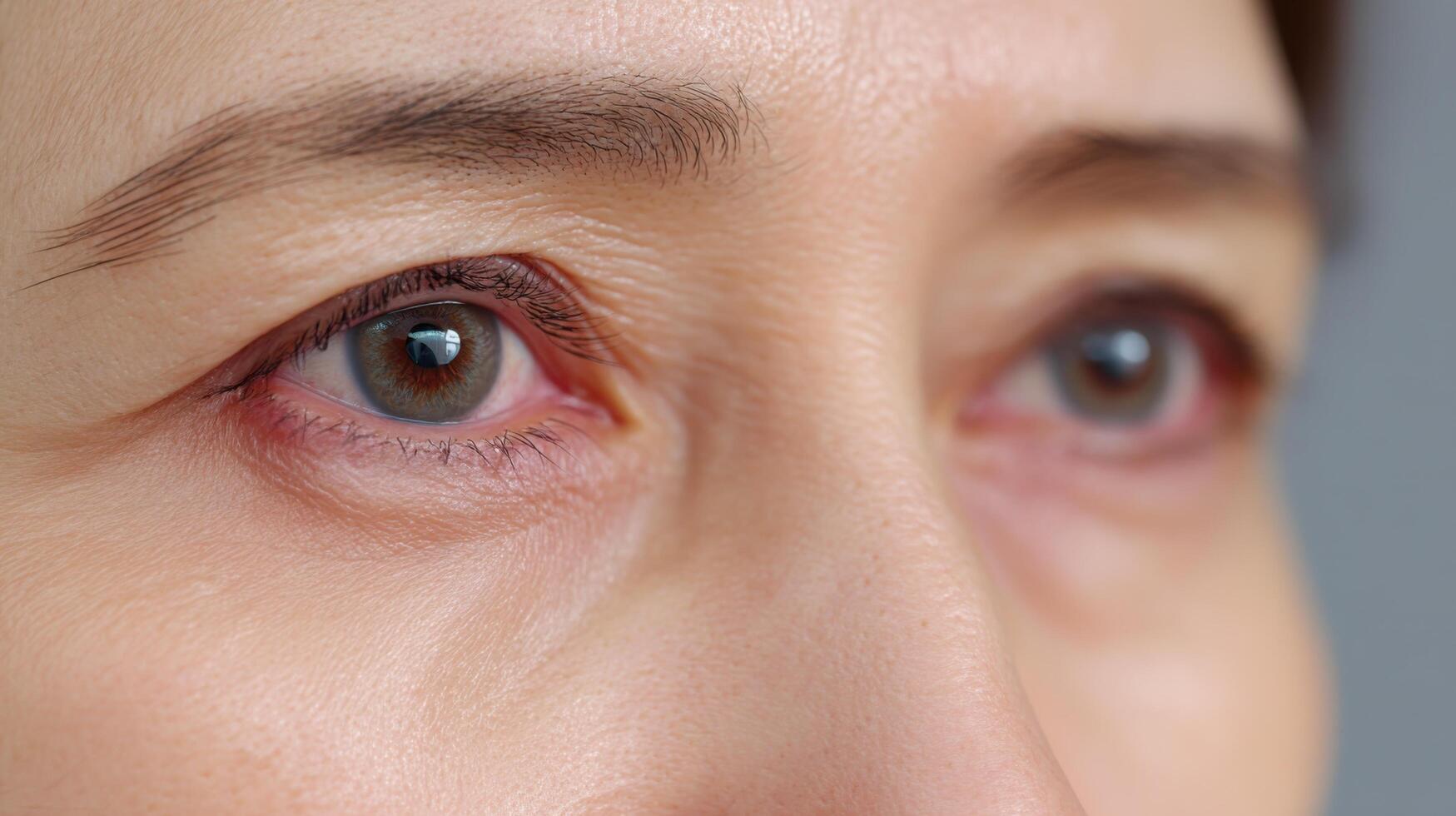 of a Woman's Eyes A Captivating Gaze, Detailed Portrait of Human Eyes, Beauty and Expression in a Detailed View photo