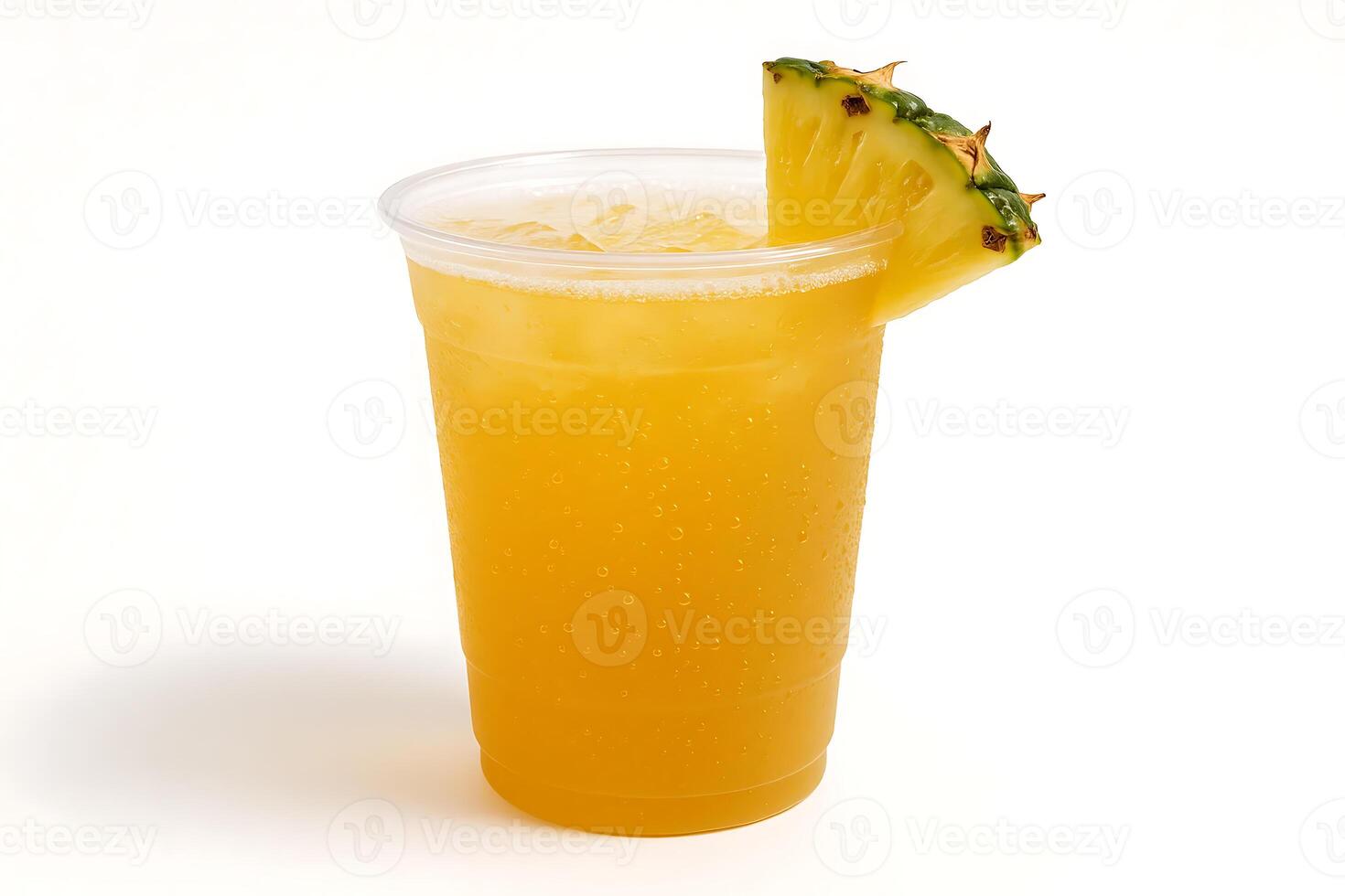 A drink with a pineapple slice in it photo