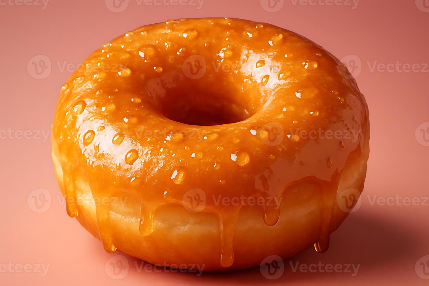 A donut with a glaze on it photo
