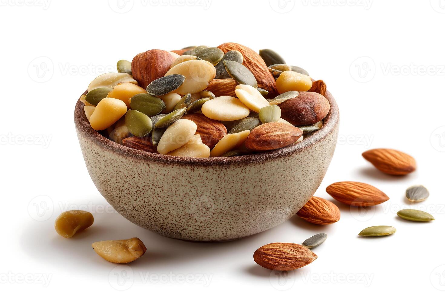 Nutty mix in a bowl photo