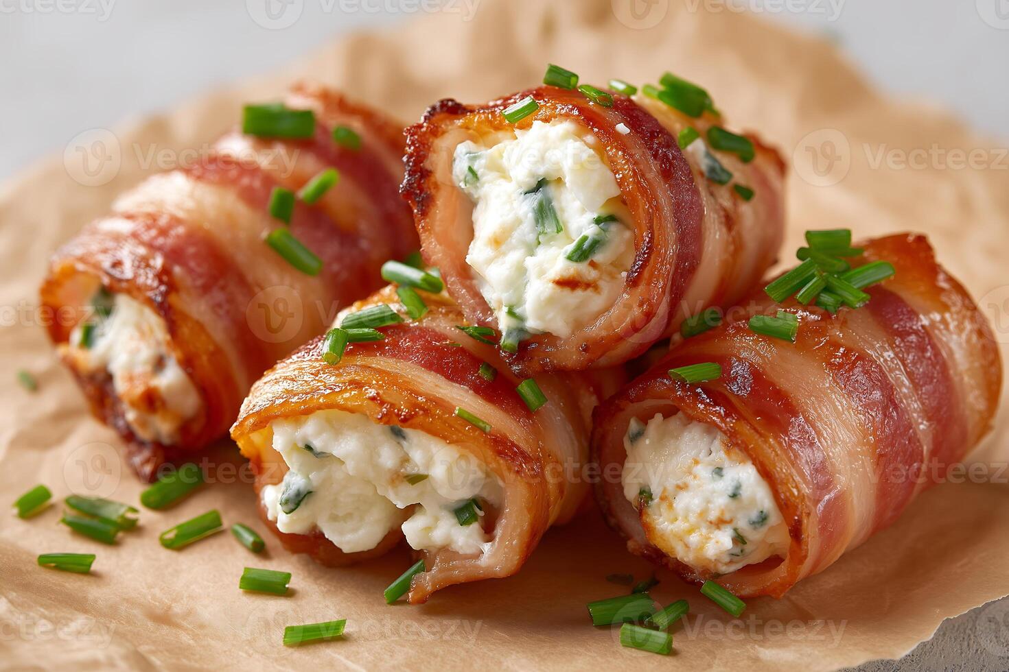Bacon wrapped cheese balls photo