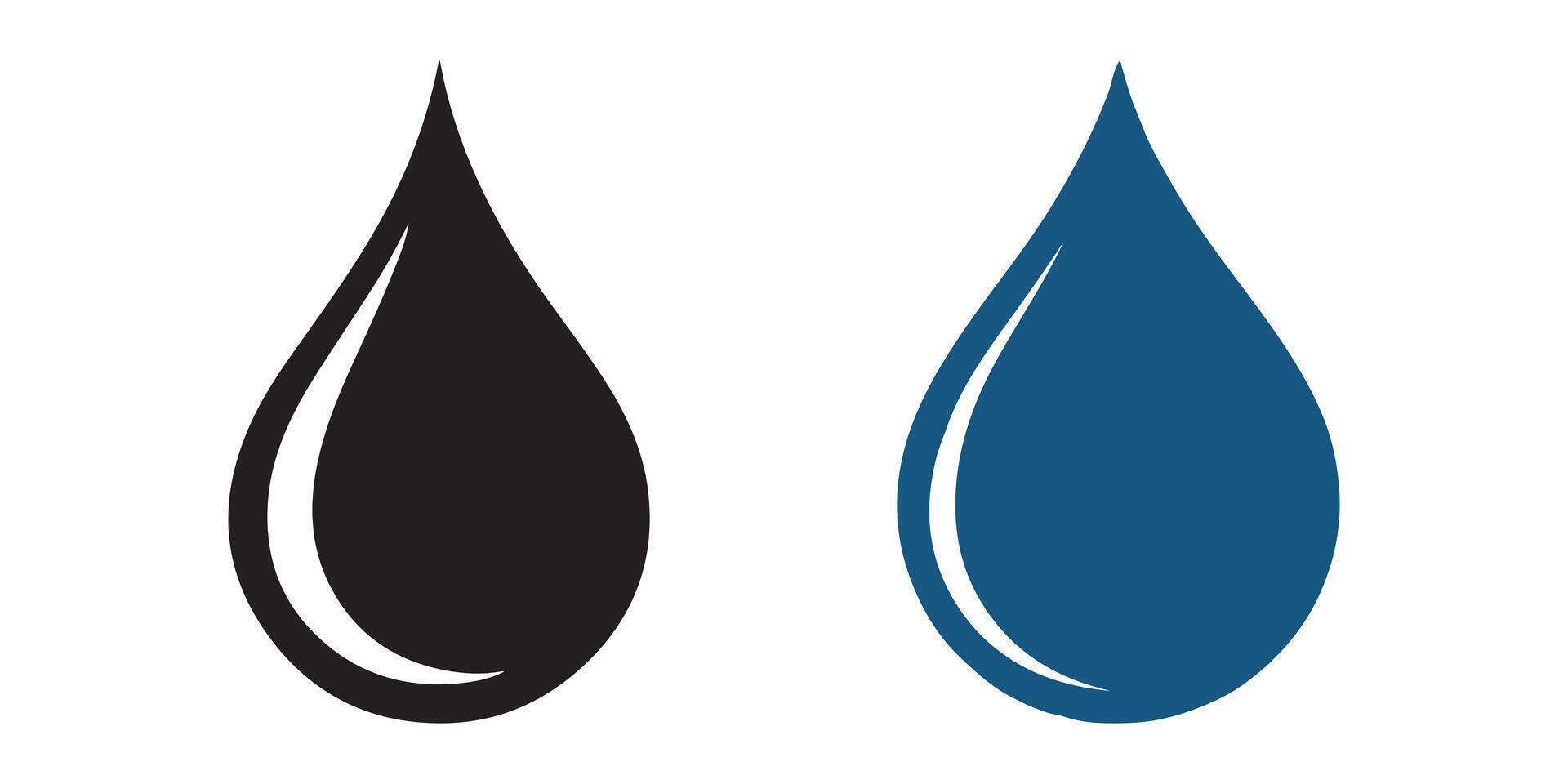 Water Drop Icon Set Design. vector